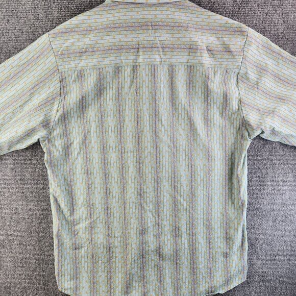 Robert Graham Men Multicolor Striped Geometric Long Sleeve Button Up Shirt ~Med - Picture 16 of 16